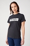T-shirt Damski Wrangler Regular Tee Faded Black W7N4EEXV6