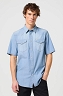 Koszula Męska Wrangler Ss Western Shirt Light Stone W112350573