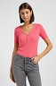 Koszulka Damska Lee Ss Henley Lychee 112363618