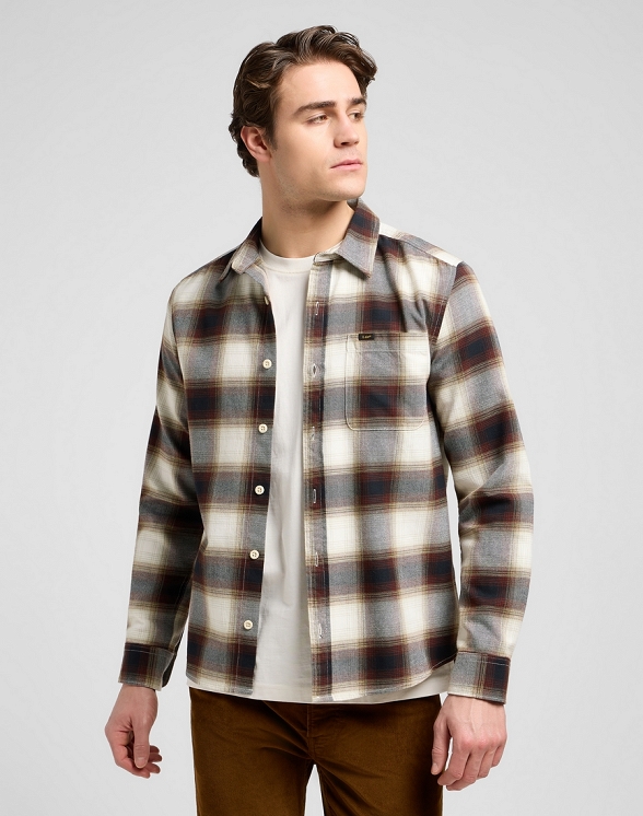 Koszula Męska Lee Leesure Shirt Brentwood Plaid 112370704