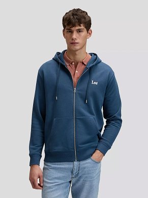 Bluza Męska Lee Ess Lee Full Zip Hoodie Academy Blue 112376392
