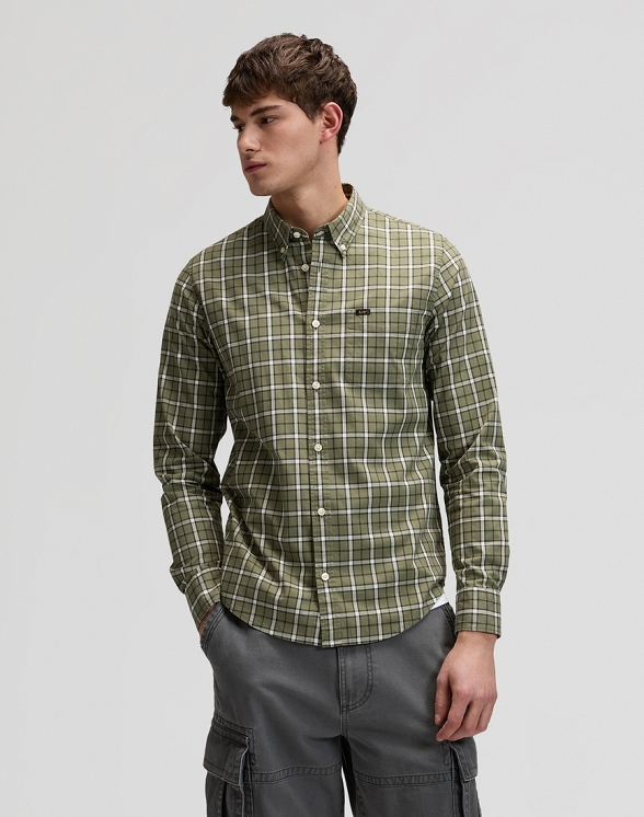 Koszula Męska Lee Lee Button Down Mercantile Night Plaid 112376587