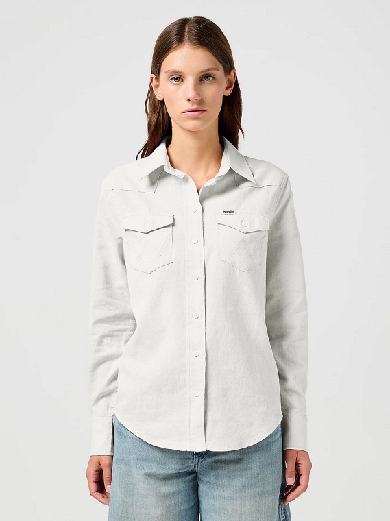 Koszula Damska Wrangler Western Shirt Vintage White 112368477
