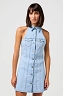Sukienka Damska Wrangler Denim Collared Dress Sunbleach 112352529