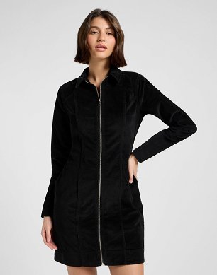 Sukienka Damska Lee Zip Front Dress Black 112370991