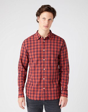 Koszula Męska Wrangler Non Pkt Shirt Etruscan Red W5G1BQR11