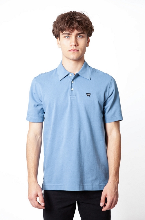 Koszulka Męska Wrangler Polo Shirt Captains Blue 112378448