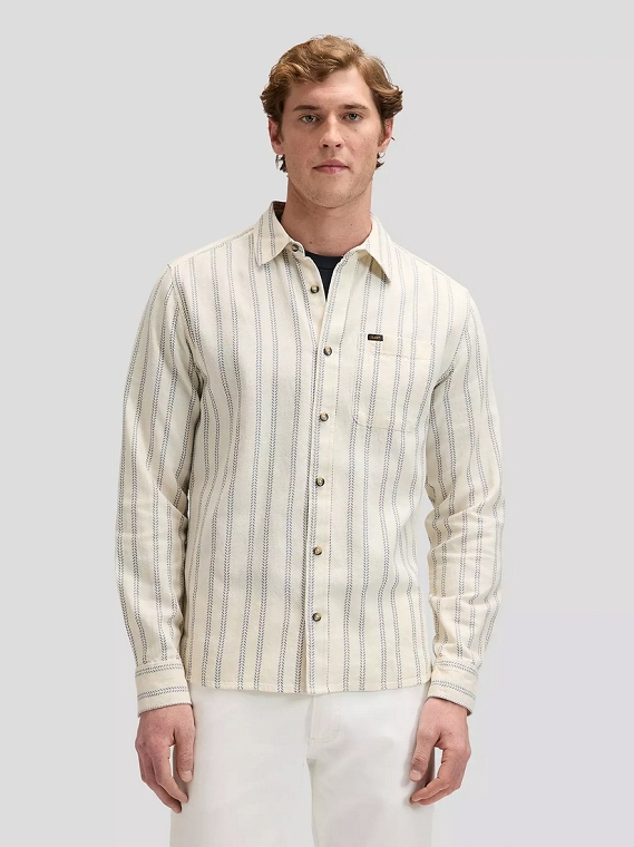 Koszula Męska Lee Leesure Shirt Dustier Blue Stripe 112378528