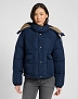 Kurtka Damska Lee Short Puffer With Hood Rivet Navy 112371016
