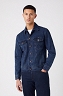 Kurtka Jeansowa Męska Wrangler Authentic Jacket Coalblue Stone W410YN29H