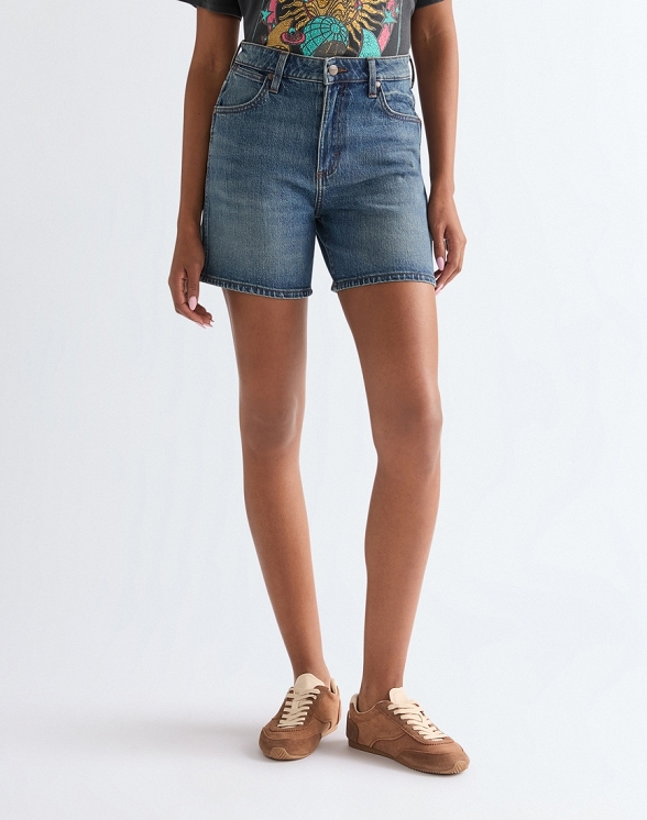 Szorty Damskie Wrangler Cowboy Short 5 Inch Summer Haze 112378216