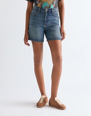 Szorty Damskie Wrangler Cowboy Short 5 Inch Summer Haze 112378216