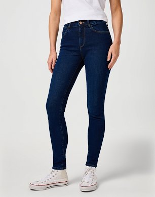 Spodnie Damskie Wrangler High Skinny Classic Indigo 112362301