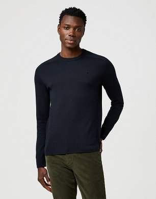 Sweter Męski Wrangler Knit Sweater Black 112371536