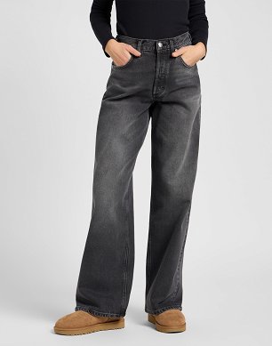 Spodnie Damskie Lee Low Slung Slouch Charred Black 112371088