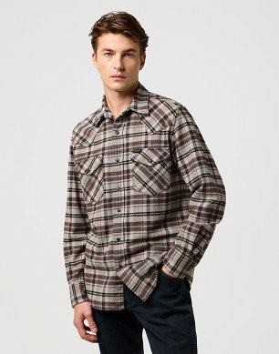 Koszula Męska Wrangler Western Shirt Rich Black 112371526