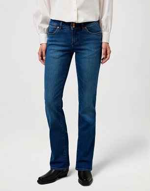 Spodnie Damskie Wrangler Low Rise Bold Boot Canyon Crest 112371207