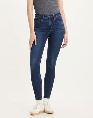 Spodnie Damskie LEVI`S®721™ High Rise Skinny Dark Indigo Worn In 18882-0540