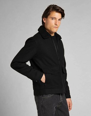 Kurtka Męska Lee Wool Jacket Black L86PCS01