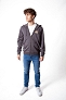 Bluza Męska Wrangler Graphic Zip Hoodie Magnet 112378986