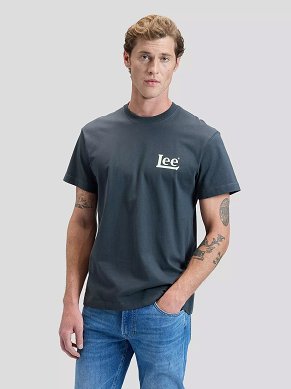 Koszulka Męska Lee Santa Monica Tee Washed Black 112376491