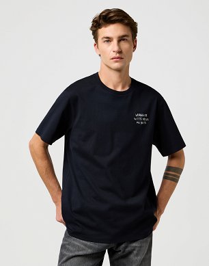 Koszulka Męska Wrangler Embroidery Tee Black 112371489
