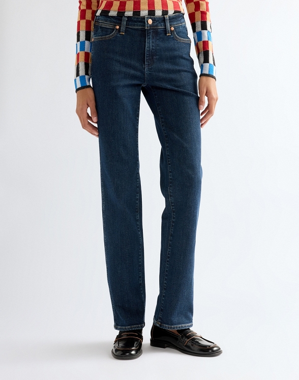Spodnie Damskie Wrangler Dawn Indigo Eclipse 112388325