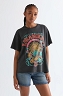 Koszulka Damska Wrangler Girlfriend Tee Faded Black 112378023