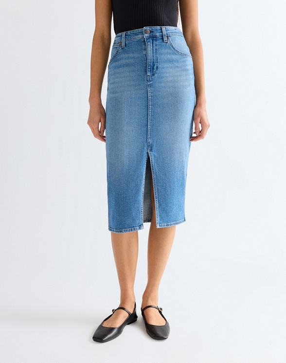 Spódnica Damska Wrangler Pencil Skirt Hazy Horizon 112378225