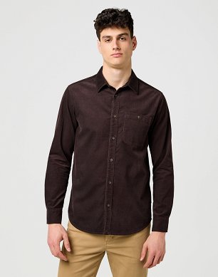 Koszula Męska Wrangler 1 Pkt Corduroy Shirt Mole 112371528