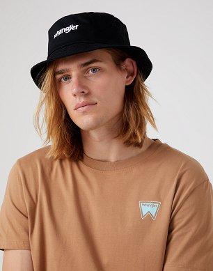 Czapka Męska Wrangler Bucket Hat Black W0X4U5100