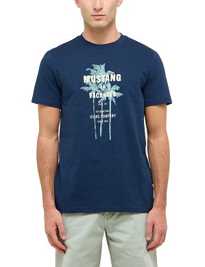 T-shirt Męski Mustang Style Austin Dress Blues 1016490-5334