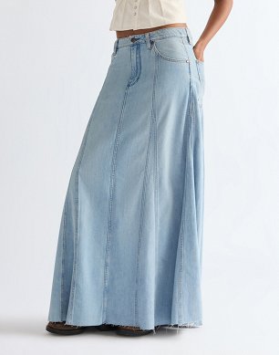 Spódnica Damska Wrangler Radiating Maxi Desert Sand 112378223