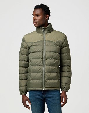 Kurtka Męska Wrangler Packable Puffer Dusty Olive 112371449