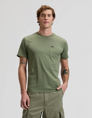 Koszulka Męska Lee Pocket Tee Mercantile Green 112376516