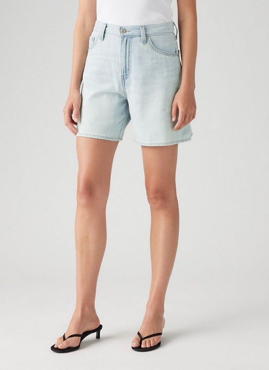 Szorty Damskie Levi`s® High Rise Baggy Linen+ Denim Shorts Luxury Trip Short A9311-0016