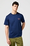 Koszulka Męska Wrangler Graphic Tee Black Iris 112371418