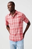 Koszula Męska Wrangler Ss Shirt Red 112364053
