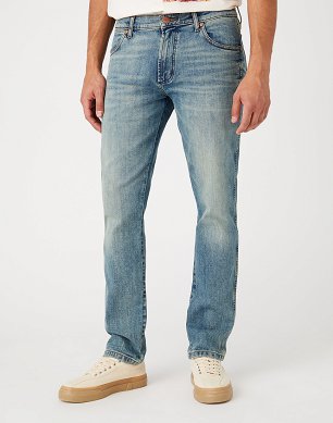 Spodnie Męskie Wrangler Larston Grit Indigo W18S5929Y