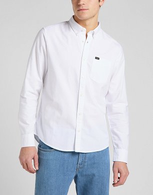 Koszula Męska Lee Button Down Bright White L880KULJ