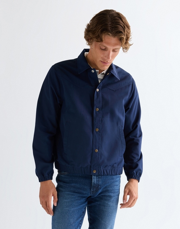 Kurtka Męska Wrangler Coaches Jacket Navy 112377971