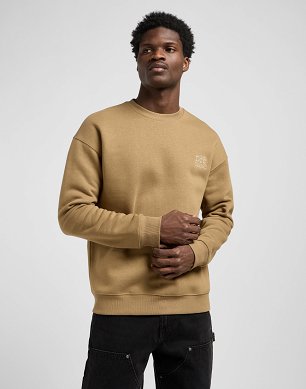 Bluza Męska Lee Ww Essential Crew Dark Khaki 112372357