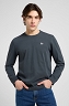 Koszulka Męska Lee Ls Patch Logo Tee Washed Black 112370500