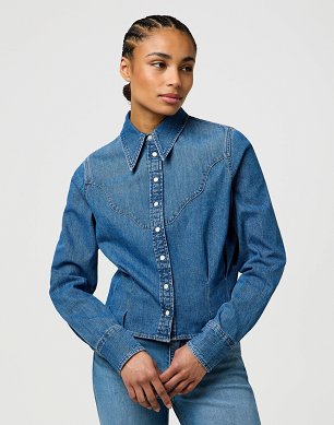 Koszula Damska Wrangler Femme Peplum Shirt Light Hand 112370782