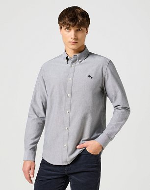 Koszula Męska Wrangler Oxford Shirt Grey 112357230