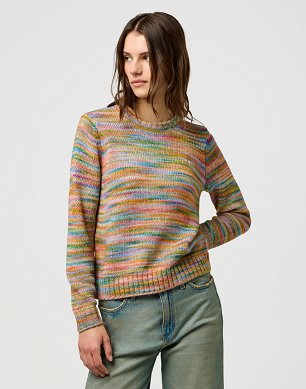 Sweter Damski Wrangler Striped Sweater Rainbow 112371598