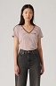 Koszulka Damska Levi`s® Perfect Vneck Penny Stripe Rose Taupe 85341-0082