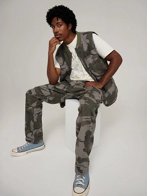 Spodnie Męskie Wrangler Mike Lucas Pant Camo 112378540