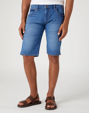 Szorty Męskie Wrangler Colton Shorts Blue Vortex W16CXPZ35