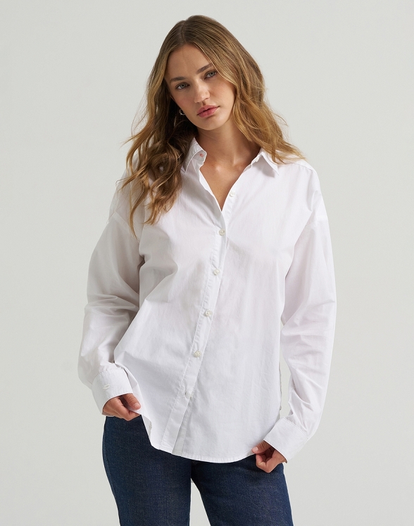 Koszula Damska Lee Lee X Mm Boyfriend Shirt Star White 112388997